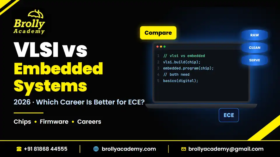 VLSI vs embedded systems 2026: which career is better for ECE students, Brolly Academy